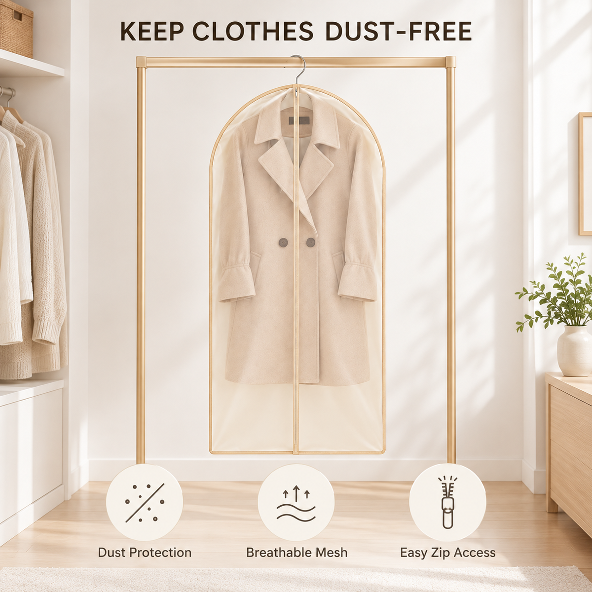Organza Garment Dust Cover