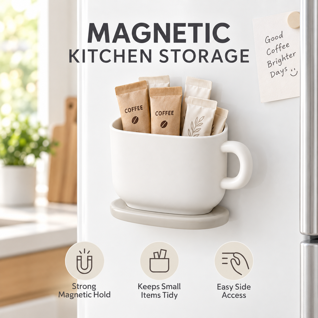 Magnetic Wall Storage Bin
