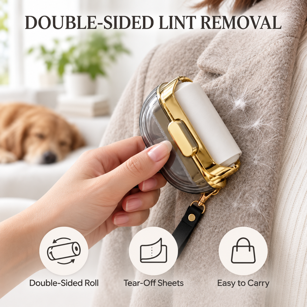 Compact Travel Lint Roller