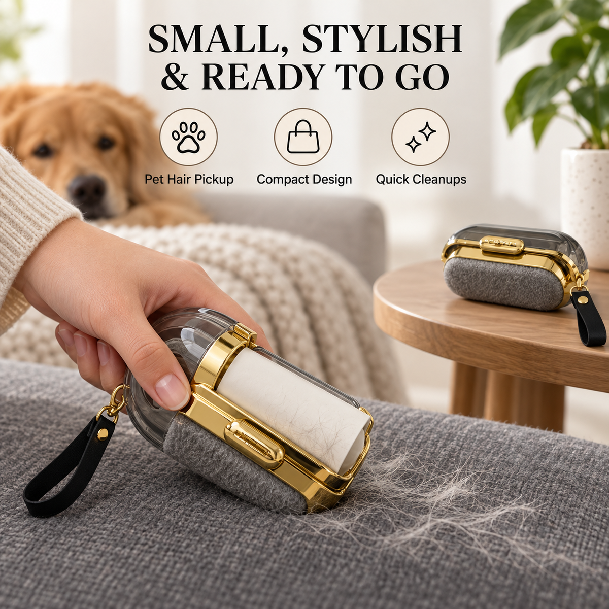 Compact Travel Lint Roller